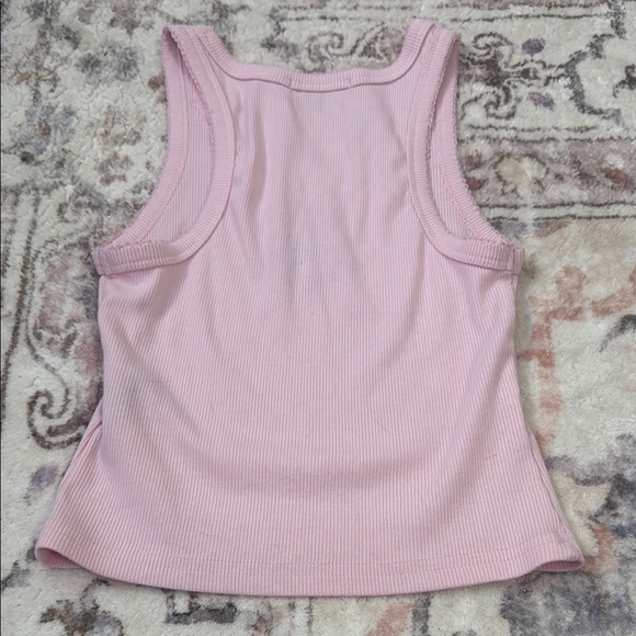Harper Pink Ribbed Tank Top - Picture 6 of 7